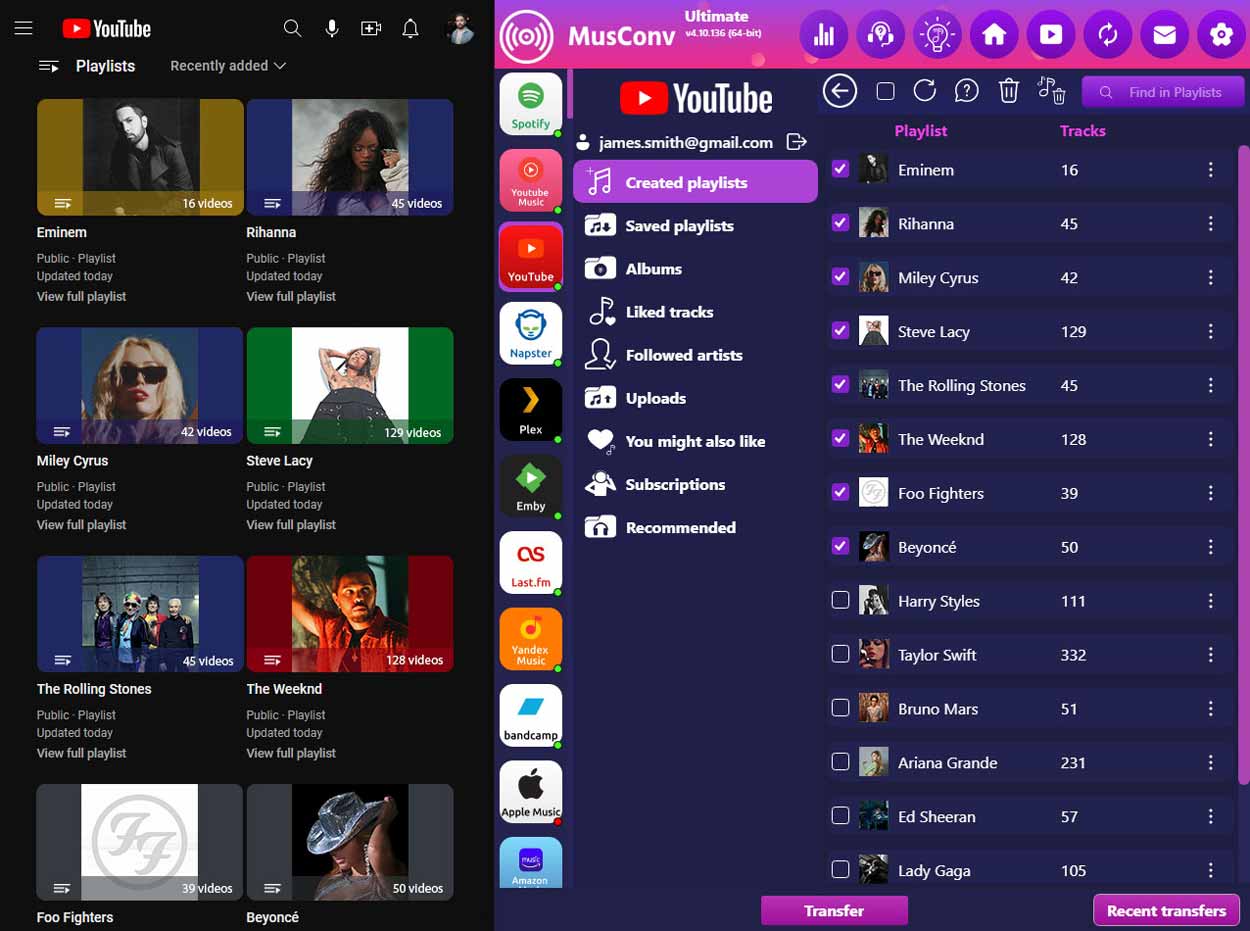 Move from YouTube to Plex