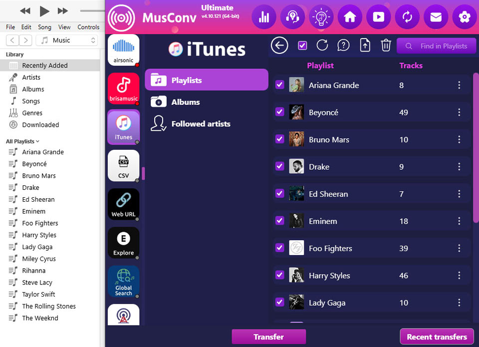Migration from iTunes to Anghami