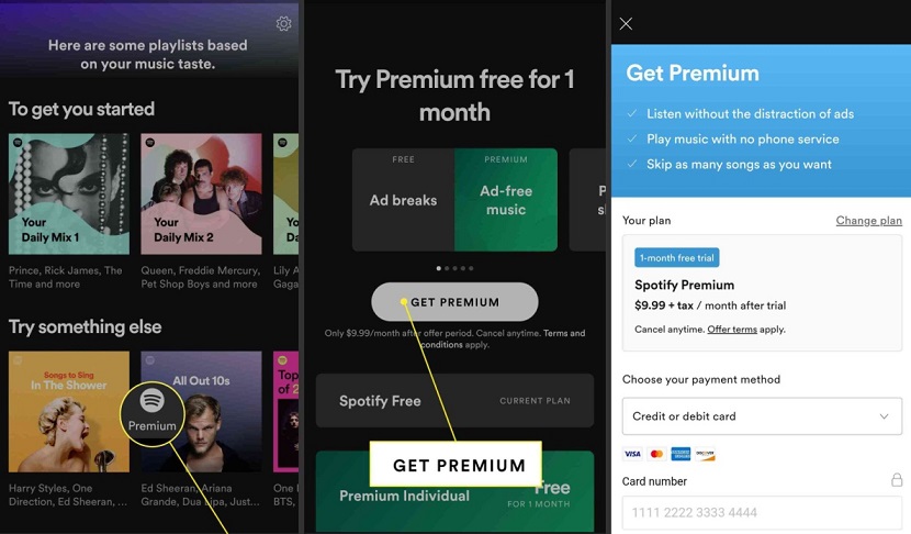 add to spotify premium