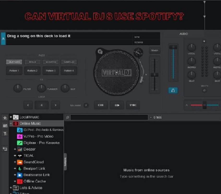 Can Virtual DJ 8 use Spotify?